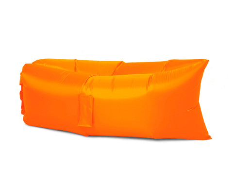 Надувной биван {лежак/шезлонг/гамак} с карманами {Россия} (Оранжевый)