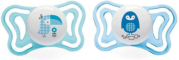 Пустышка силиконовая Chicco Physio LIGHT 2м+ 2 шт BOY