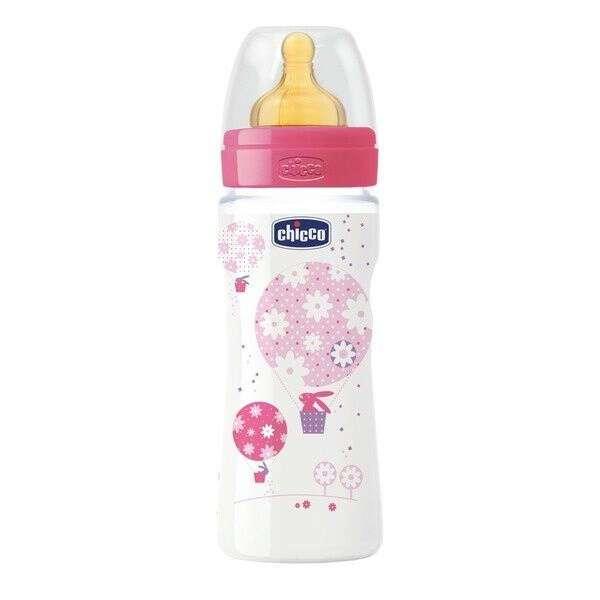 Бутылочка для кормления Chicco Wellbeing латекс 330 ml для каш