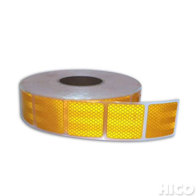 Светоотражающая лента желтая сегментная для ограждения опасностей - фото 1 - id-p77864176