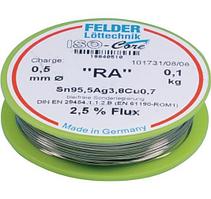 Solder  1.5mm 100g  FELDER   SN95.5AG3.8CU0.7  MASSIV припой