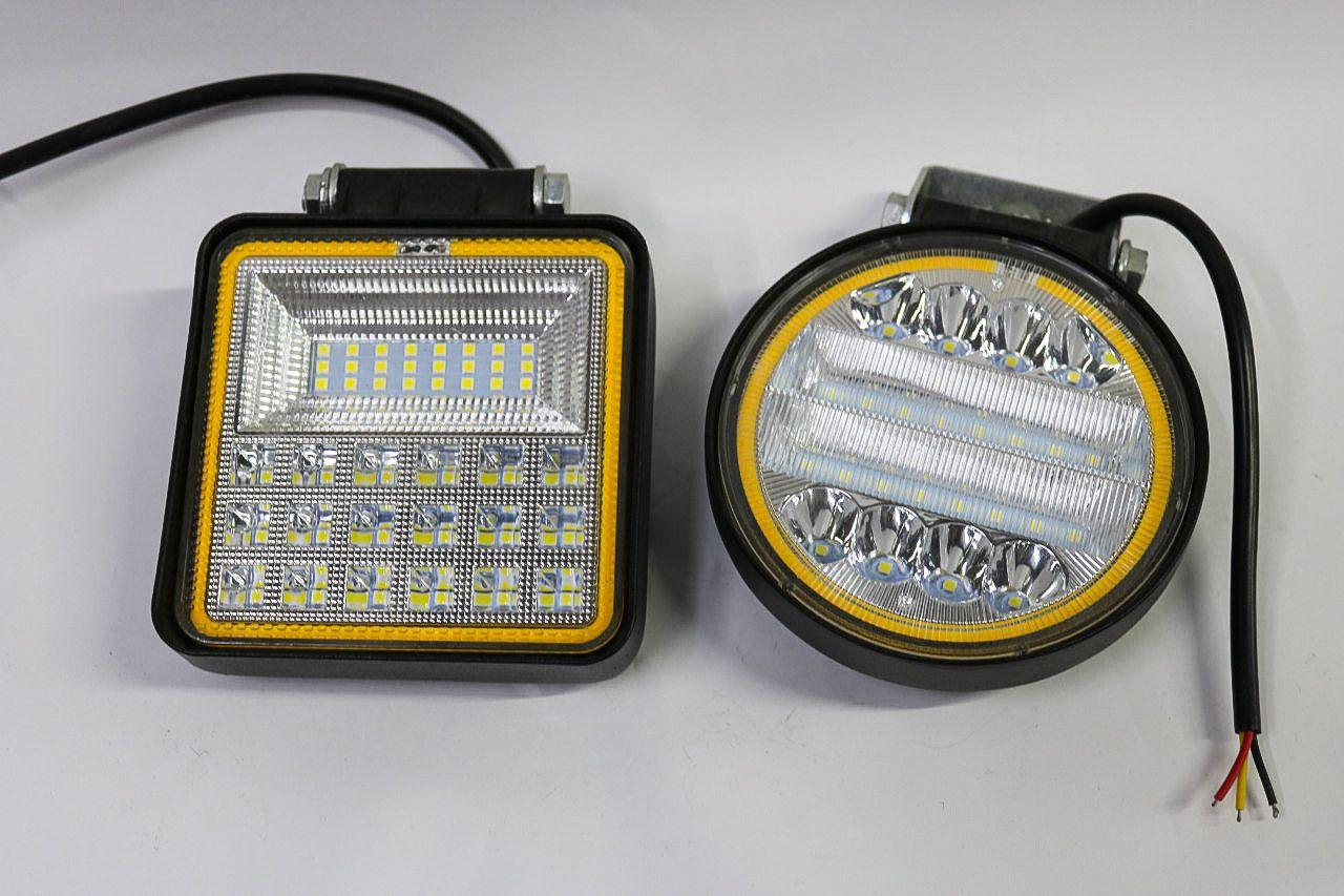 Противотуманные фары LeD для авто 80/73 с ангелами