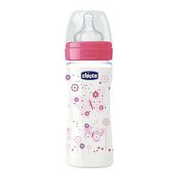 Бутылочка для кормления Chicco Wellbeing "ADJ GIRL" 250мл силикон