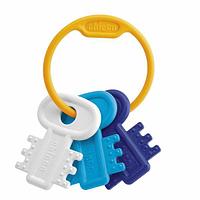Прорезыватель Chicco "Ключики" голуб. 3м+