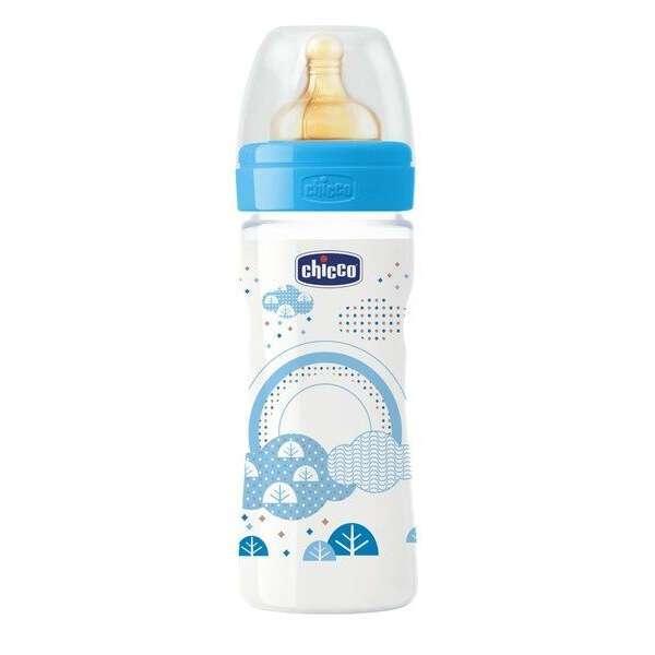 Бутылочка для кормления Chicco Wellbeing "ADJ BOY" 250мл латекс
