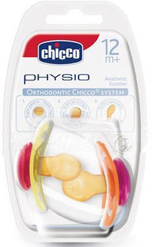 Пустышка латексная Chicco физио софт 12+