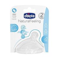 Соска для бутылочки Chicco Natural Feeling сред.поток 2м+