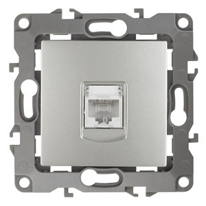 12-3107-03 Розетка информационная RJ45, ЭРА12, алюминий