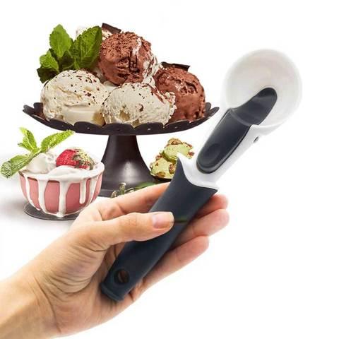 Ложка для мороженого порционная с выталкивателем «Вкус детства»