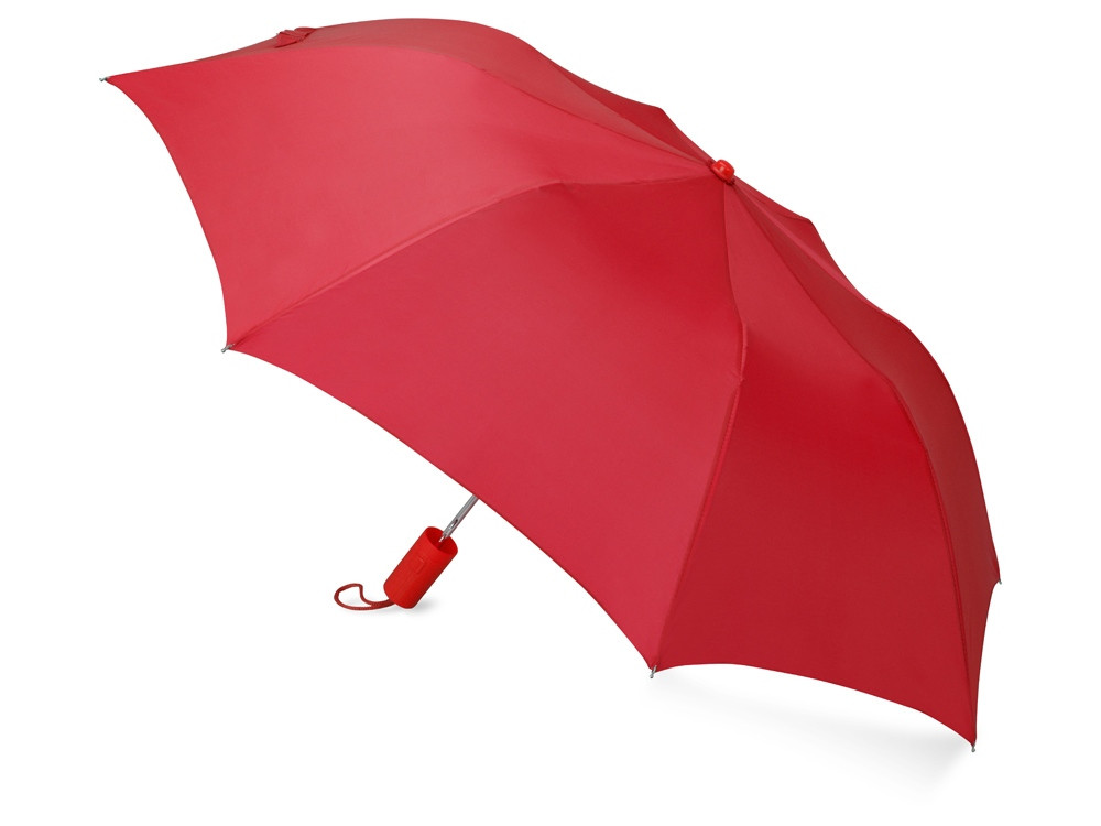 Зонт складной Tulsa, полуавтоматический, 2 сложения, с чехлом, красный - фото 2 - id-p77883556