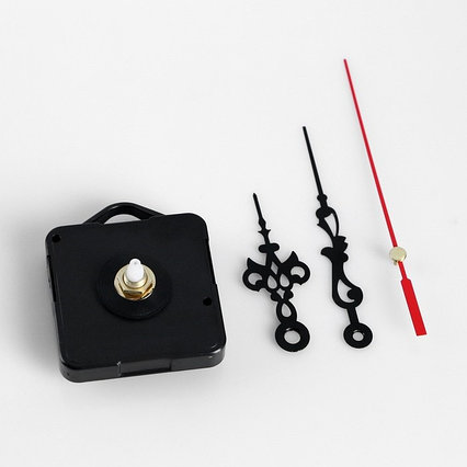 Набор, часовой механизм 3268 с подвесом и витыми стрелками, 12 × 18 см микс