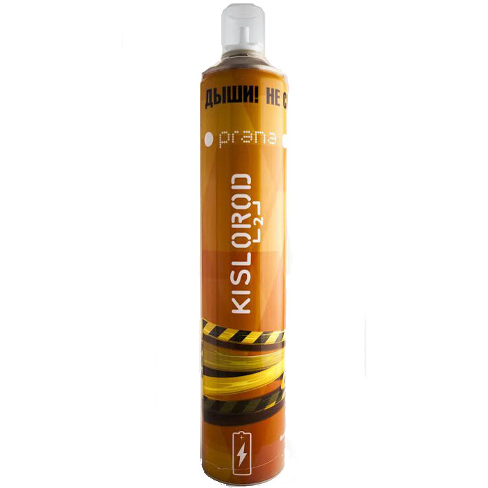 Кислородный баллончик для дыхания «Prana» KISLOROD Дорожный K14L-M с мягкой маской