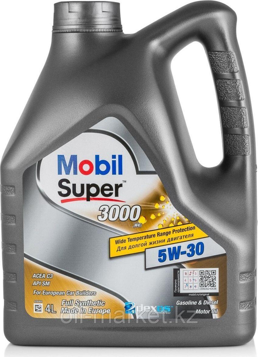 Моторное масло Mobil Super 3000 XE 5W-30 4л синтетическое
