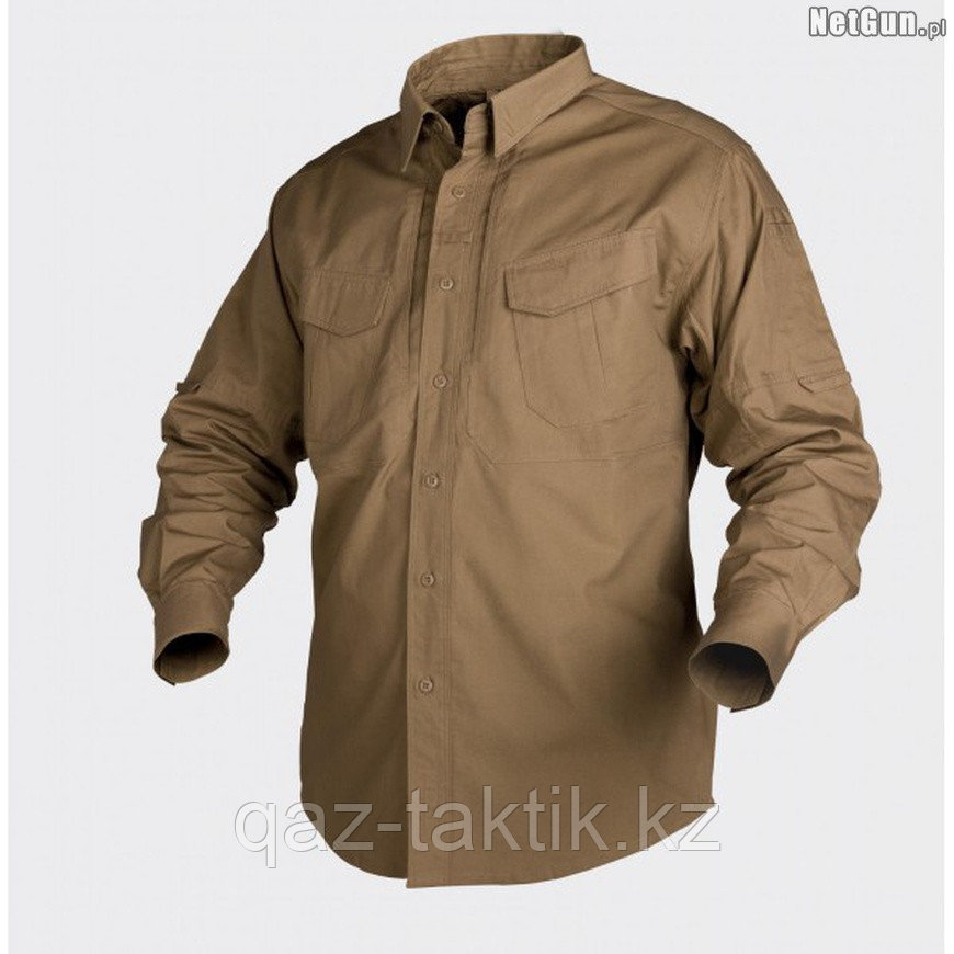Рубашка (длин.рукав) HELIKON-TEX® Мод. Defender Canvas 170g койот - фото 1 - id-p77891525