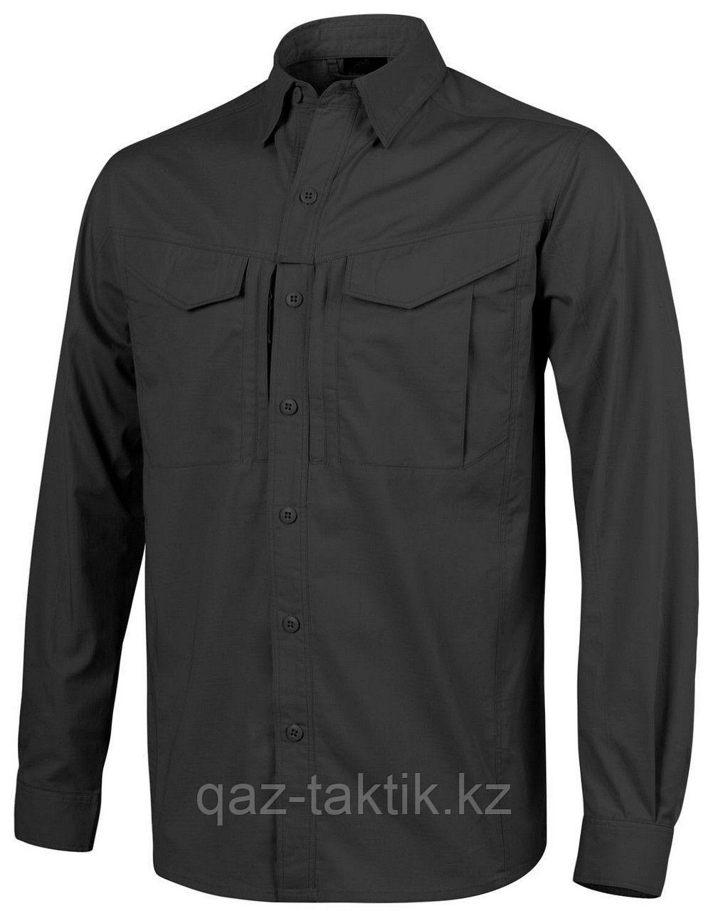 Рубашка (длин.рукав) HELIKON-TEX® Мод. Defender Canvas 170g черный - фото 1 - id-p77891526