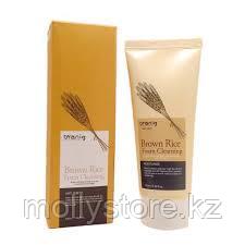 Пенка для лица увлажняющая с экстрактом коричневого риса Brown Rice Foam Cleansing Anti Sebum Branig 100ml