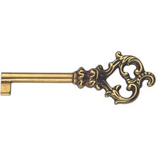 Ключ универс., *Louis XV* 31х81мм, L=34мм, тип N, латунь пат.