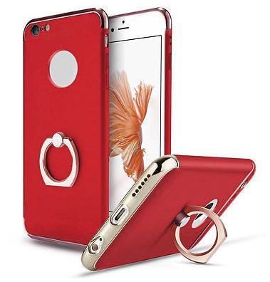 Пластиковый чехол JOYROOM с кольцом для iPhone 7 (красный)