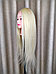 Голова-манекен блонд волос натуральный (60%) - 60 см, фото 2