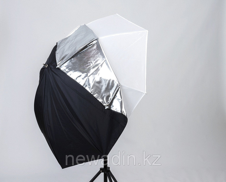 Зонт серебро/ белый - фото 1 - id-p77903766