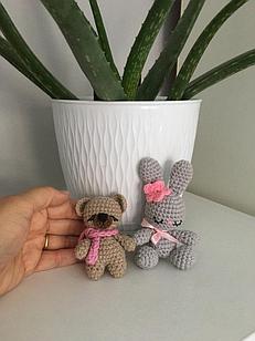 Брелочки вязаные из хлопка