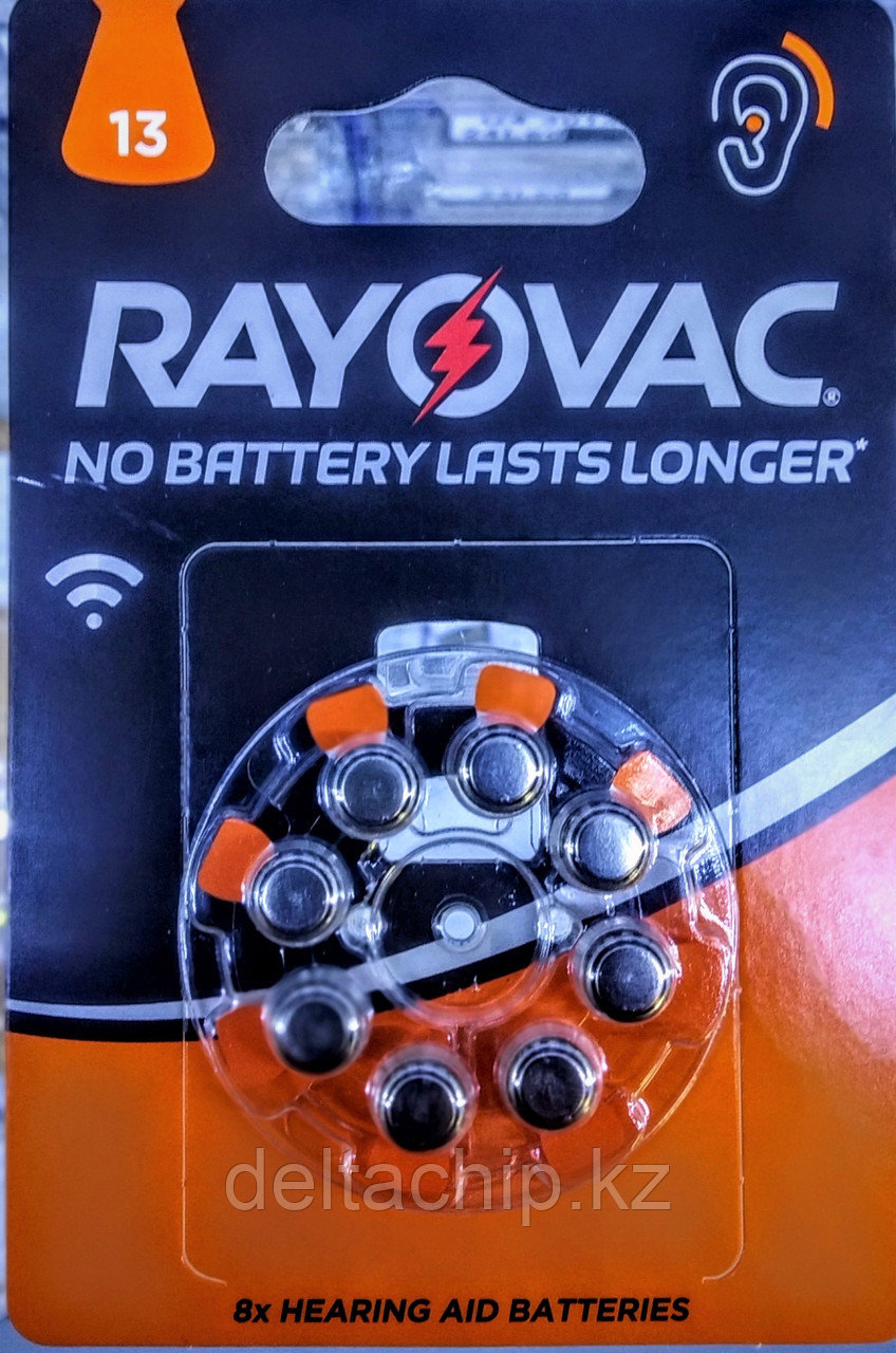 Батарейки для слуховых аппаратов 13AU 4/PR48-1.45 RAYOVAC
