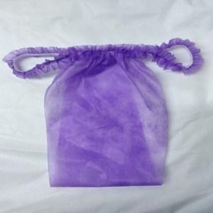 Трусики для эпиляции женские с рюшей фиолетовые ELEWhite 10шт