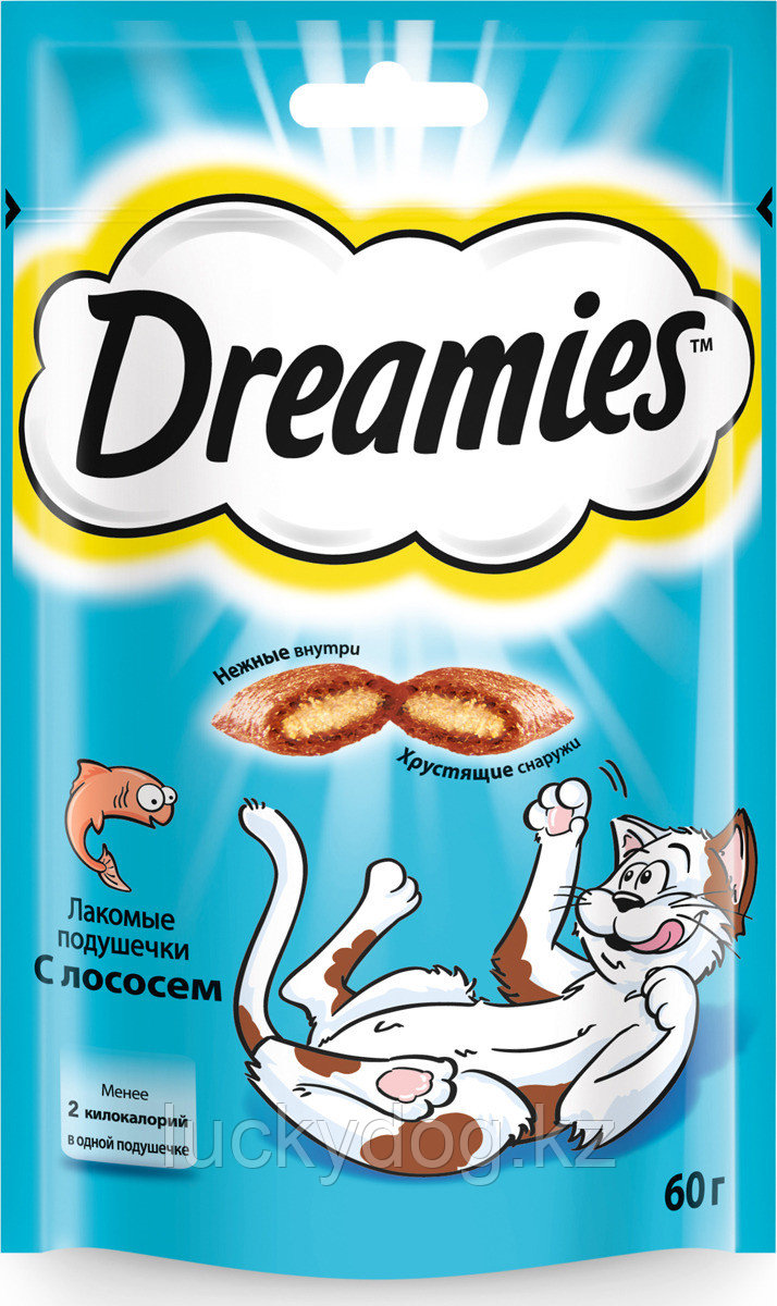 Лакомство для кошек Dreamies с лососем 60 г