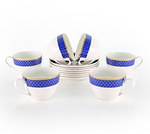 Аружан набор чайных пар (ярко-синий)