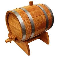 Бочка винная 5л на подставке (нерж.сталь)
