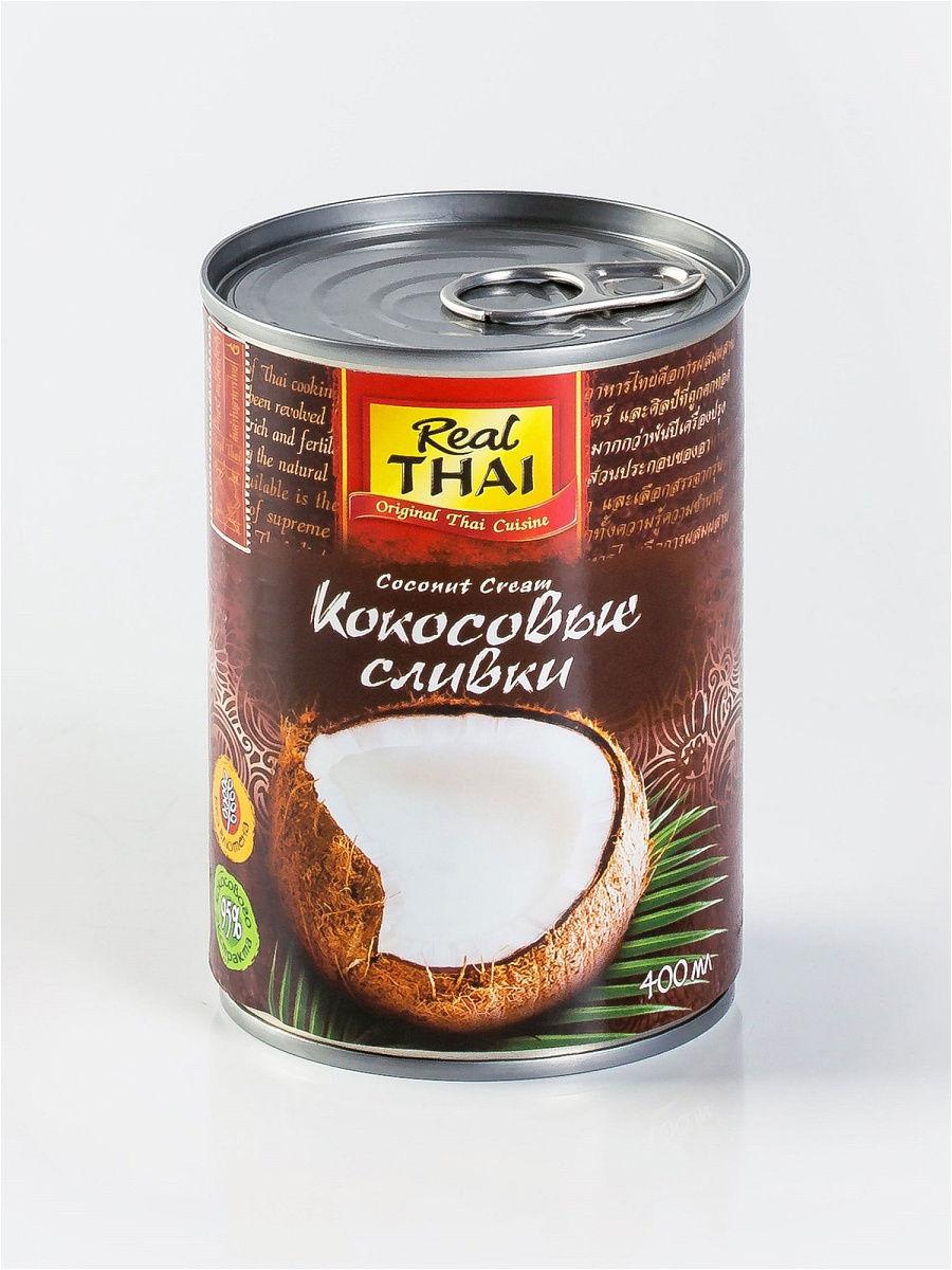 Кокосовые сливки Real Thai,400мл