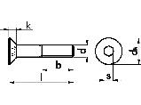 Винт M3X10 DIN7991-A2, фото 2