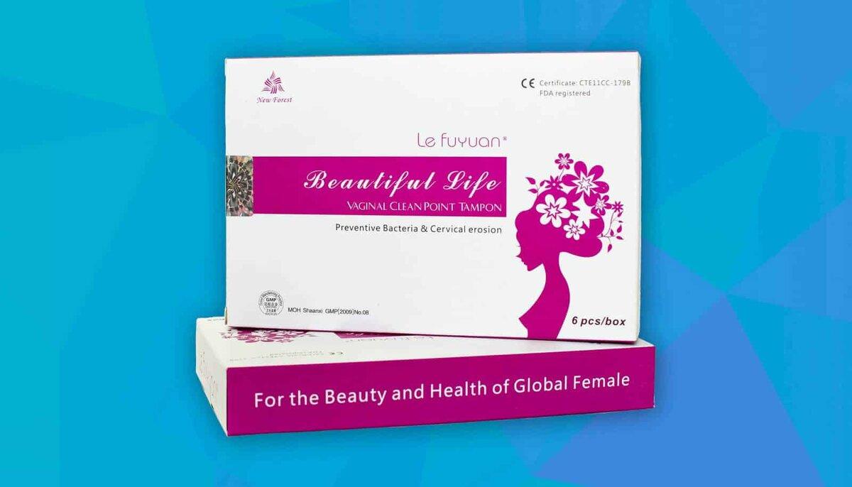 Лечебные гинекологические фитотампоны Beautiful Life 6шт