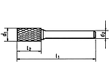 Твердосплавная фреза цилиндр D12-WL25MM, фото 2