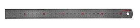 Линейка ЗУБР "ЭКСПЕРТ" нержавеющая, непрерывная шкала 1/2мм / 1мм, двухцветная, длина 0,3м, толщина 0,7мм