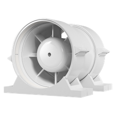 Вентилятор осевой канальный приточно-вытяжной ЭРА PRO 6 ф160 с крепежным комплектом