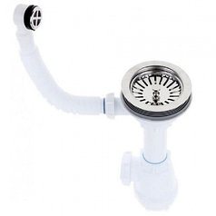 Сифон GRAND 3 1/2 ЭКОНОМ 370-11-01 с кругл. переливом и винтом