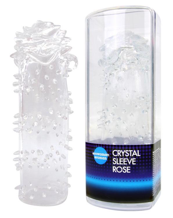Закрытая насадка "CRYSTAL SLEEVE ROSE" в форме розы