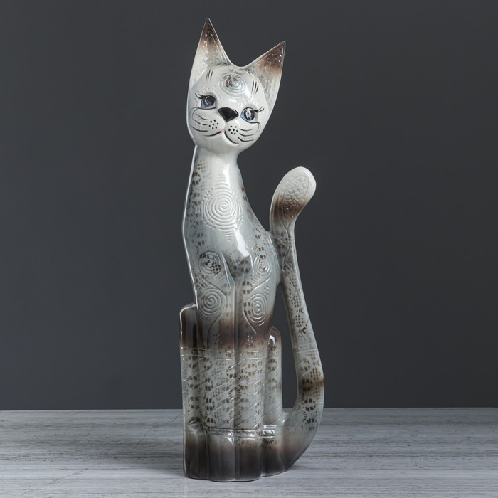 Копилка "Кот Египет", глазурь, 52 см