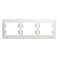 GSL000103 Glossa - горизонтальная - 3-постов. - белый