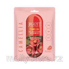 ТКАНЕВАЯ МАСКА АМПУЛЬНАЯ C ЭКСТРАКТОМ КАМЕЛИИ JIGOTT CAMELLIA REAL AMPOULE MASK