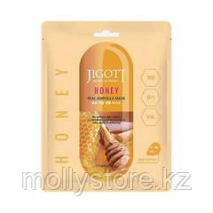ТКАНЕВАЯ МАСКА С ЭКСТРАКТОМ МЕДА JIGOTT HONEY REAL AMPOULE MASK