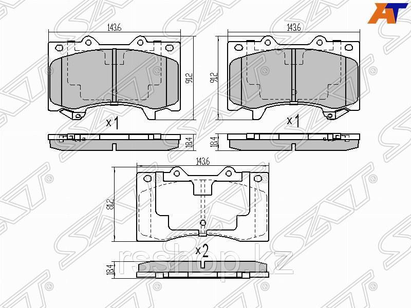 Колодки тормозные перед NISSAN PATROL Y62 10-