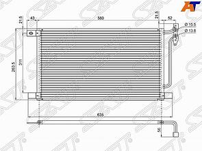 Радиатор кондиционера BMW 3-SERIES E46 98-05  / BMW X3 E83 03-10