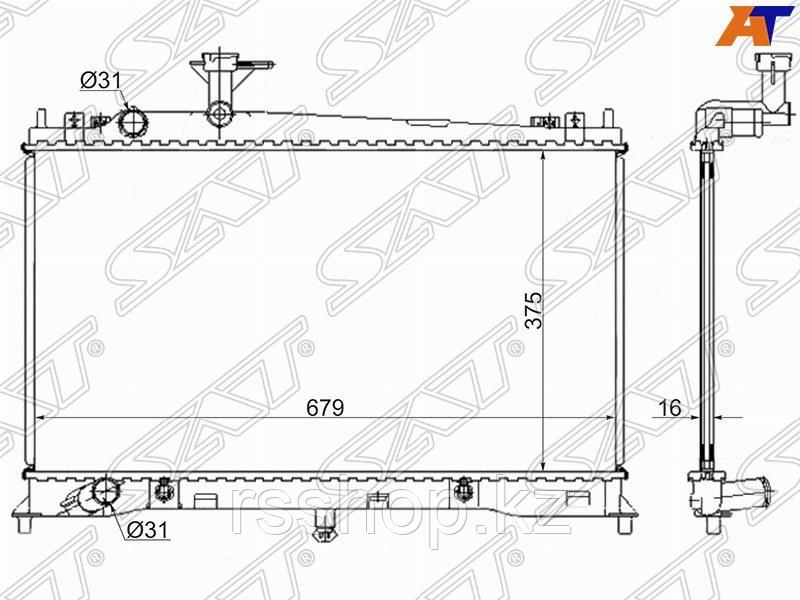Радиатор MAZDA6 /ATENZA 1.8 /2.0 02-05(пластинчатый), фото 1