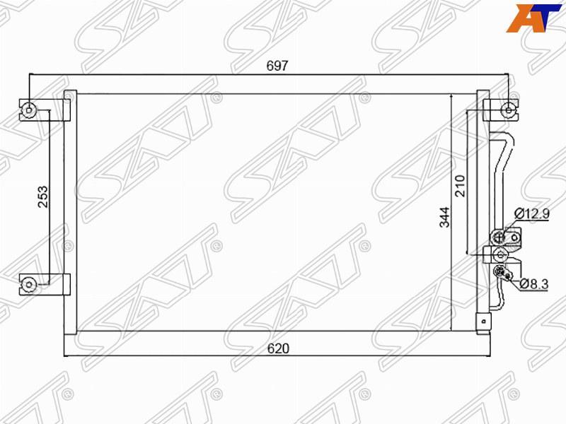 Радиатор кондиционера MITSUBISHI PAJERO SPORT /CHALLENGER /PAJERO 96-02