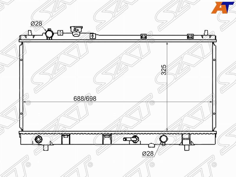 Радиатор MAZDA FAMILIA /323 /ASTINA /PROTEGE 98-02 - фото 1 - id-p71639882