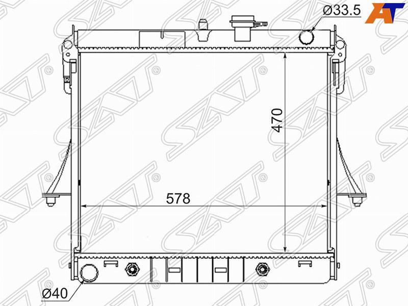 Радиатор HUMMER H3 06-