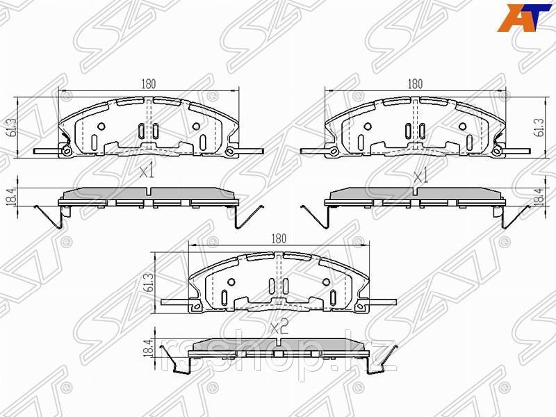 Колодки тормозные перед FORD EXPLORER 3 /5