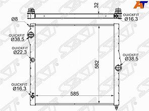 Радиатор BMW X5 E70 07- /X5 F15 13- /X6 E71 07- /X6 F16 13-